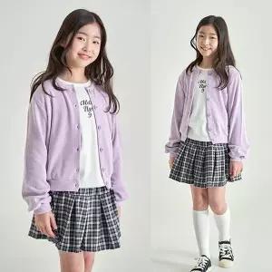 [shopDekelly]베리 체크 스커트 속바지포함 여아 주니어 의류 초등학생 옷