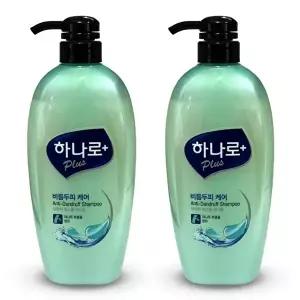 [셀러허브 1]애경 하나로 플러스 비듬 두피 가려움 케어 샴푸 린스 겸용 680ml 2개