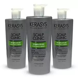 [셀러허브 1]애경 케라시스 두피 클리닉 단백질 비듬 케어 컨디셔너 600ml 3개
