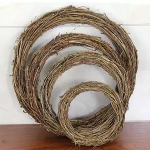 diy 가랜드 인테리어 크리스마스 트리 만들기 소품 재료 등나무 원형 리스틀 6cm