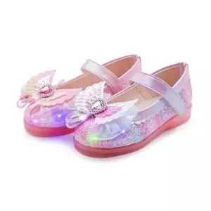 풋풋 오로라 엔젤윙 LED 아동 구두