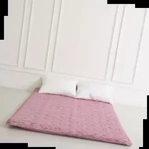 이불세트 더크린 바닥요매트 핑크 퀸2인용(요커버/요솜)