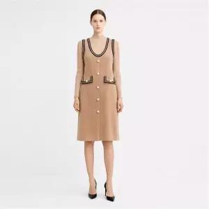 [하프클럽/막스카라]클래식 트위드라인 니트 원피스 세트