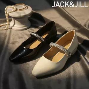 잭앤질 블랙라벨 천연소가죽 쥬얼 메리제인 로퍼(JA6133)