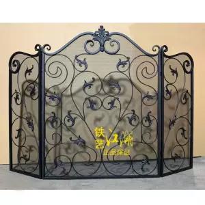 보호 벽난로 검은색 안전 난로 높이 화로 휀스 화목