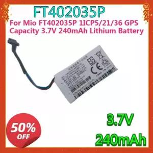 Mio FT402035P 1ICP5/21/36 GPS 용량 3.7V 240mAh 리튬 배터리 운전 레코더 용 새로운 고품질