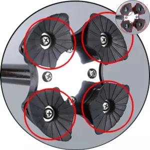 내곁에 지팡이 네발 고무발판 보행기