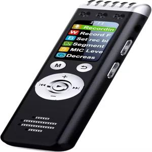 재생 기능이 있는 64GB 음성 녹음기 - EZColoris 컬러 디스플레이 디지털 활성화 오디오 녹음 장치 대학