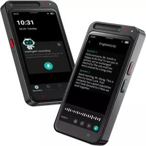 재생 기능이 있는 AI 음성 녹음기 전사 요약 번역 디지털 80GB 풀터치 스크린 회의 강연 인터뷰를 위한