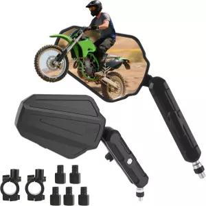 어드벤처 모터사이클 미러 VOUTRAK 유니버설 컨벡스 리어 뷰 M8 M10 볼트 및 7/8인치 핸들바 마운트 접이식