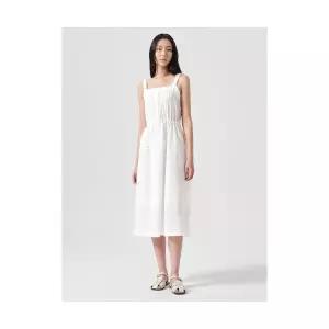 매장정품 에잇세컨즈 8SECONDS 핀턱 코튼 원피스 화이트 (354871MQ11) 354871MQ11 588675