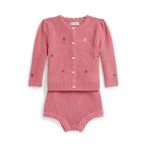 폴로 랄프로렌 랄프 로렌 베이비 여아 스트로베리 코튼 카디건 앤 쇼트(CWPO2STF9S20052650) 338018