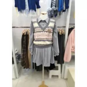 [밸리걸] 세이브존03 [밸리걸] 파스텔 노르딕 레이어드 니트 원피스 214710 (S46176668)