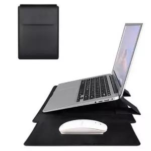 ( )PU가죽 커버 거치대 노트북 파우치 15인치(M) 블랙