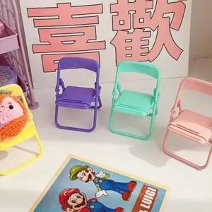 ( )의자 미니어쳐 폰 거치대 핸드폰스탠드 휴대폰휴대용거치대 귀여운인테리어소품 핸드폰거치