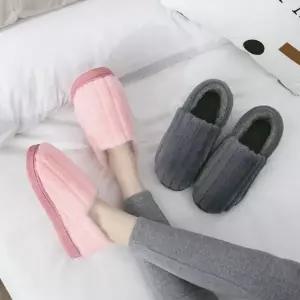 털 컬러 실내화 보온 따뜻한 겨울 슬리퍼 커플