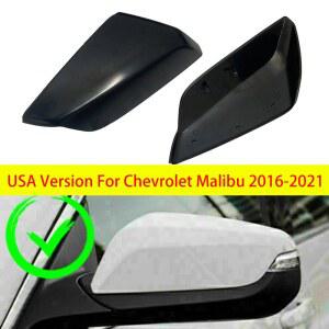 미국 버전 쉐보레 말리부 L LS LT 2016 2017 2018 2019 자동차 사이드 윙 백미러 캡 커버 캡, 블랙 교체