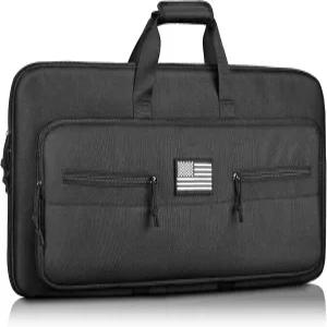 CVLIFE 28인치 소프트 라이플 케이스 업그레이드된 더블 백 총기 운반 및 보관용 경량 샷건 액세서리용