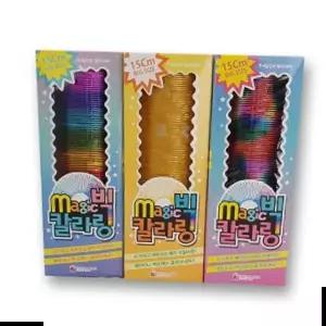 칼라링 슬링키 스프링 장난감 어린이 무지개링 용수철 링 대