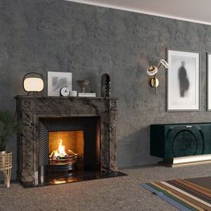 BAYYA 엑스트라 와이드 콘크리트 질감 벽지 필 앤 스틱 다크 그레이 매트 두꺼운 80x500.4cm(31.5x197인치) 빈티지 인더스트리얼 스타일 접촉 용지 방수 접착식 DIY 3D 벽 스티커 비닐 랩 시멘트