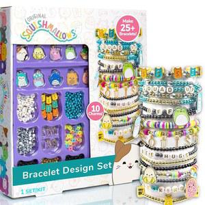 오리지널 스퀴시멜로 팔찌 디자인 세트, 귀여운 및 우정 키트, 주얼리 제작 참 비딩 키트