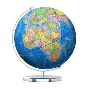 Waldauge 조명이 있는 세계 지구본, 스탠드 포함, 33cm(13인치) 지구 안정적인 중금속 베이스, 어린이 교실 학습을 위한 LED 별자리 지구본 야간 조명, HD 인쇄 지도 포함