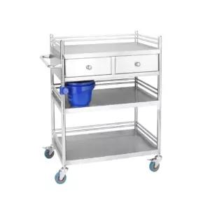 의료용카트 이동식 병원 웨건 거치대 흰색 작업대 서랍 병동 다용도 트레이