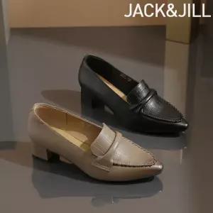 [잭앤질]잭앤질 블랙라벨 천연소가죽 통굽 펌프스(JA6135)