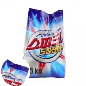 스파크 2.5kg 리필 드럼세탁기용 세탁가루 세탁세제