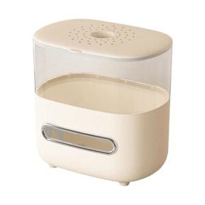 티슈 박스 홀더 2-in-1 커버 상단 뚜껑 작은 어항 디자인 거실 침실 주방 사무실 아파트 레스토랑 호텔 농가 실내 책상 사용 가능한 장식 보관 정리함