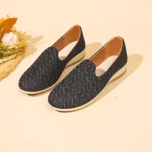 스파이더맨 여자 플랫 가을 빅사이즈 라운드 웨지 힐 슬립온 캐주얼 단화 슈즈 OPH3