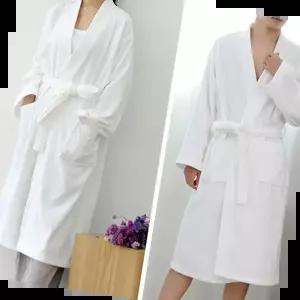 사우나가운 호텔 샤워 목욕 순면 수면 잠옷 파자마 가운 화이트