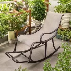 발코니 흔들의자 메쉔망 야외용 데크체어 라운지 등받이 테라스 수영장 그늘막