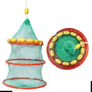 바다어망 씨타임 45 레드 부력망 3단 살림망 바다낚시 그물망