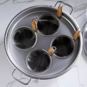 면삶기 냄비 대형 3구 4구 국수 우동 라면 파스타 상업용 요리 찜채반