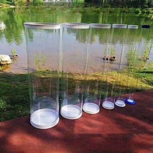 수조 찌보관통 보관함 대용량 0 8 미터 맞춤통 1m 직경 14cm 투명 A 높이