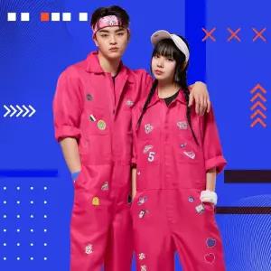 핑크 점프슈트 세트 반티 zwZ7+8RsV