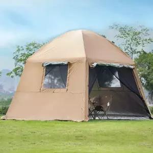 그늘막 텐트 원터치 윈드스크린 타프스크린 다크브라운 돔