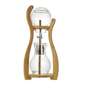 여름 대나무 기둥 붕규산염 유리 아이스 네덜란드 바리스타 커피 메이커 액세서리 600ML