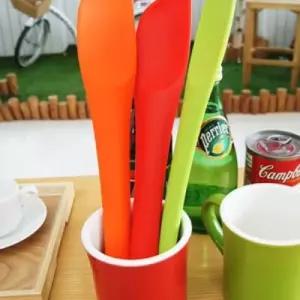 (힘찬)실리콘 알뜰주걱요리용 스파츌라 츌라 볶음 스푼 베이킹 스패출러 이유식 위생적인