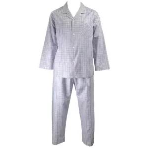 [롯데백화점]비비안 MP8889A 시원한 뱀부 블루체크 남성파자마