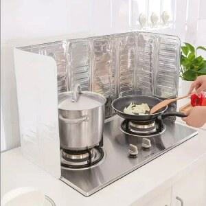 알루미늄 접이식 주방 가스 스토브 배플 플레이트 휴대용 프라이팬 오일 스플래시 보호 스크린 가정용 주방 액세서리