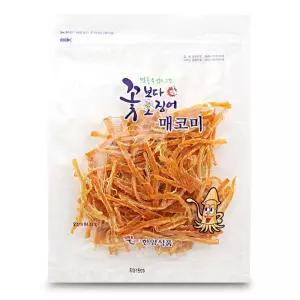 매운 오징어채 꽃보다 오징어 매코미 150gx10개 단체 조미 건어포 노래방 맥주 안주 간식 다과 행사 이벤트