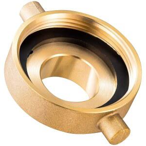 소화전 호스 어댑터, 핀 러그 2-1/2인치 NST( ) 여성 x 1-1/2인치 남성, 소화전, 호스, 파이프용 황동 어댑터