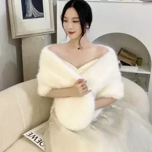 신부 망토 어깨 웨딩드레스 레이스 여성 겨울 드레스 여자