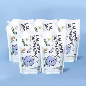 케이맘 아기 유아 비건세제 대용량 리필형 1300ml 4개+1개 (총6500ml)