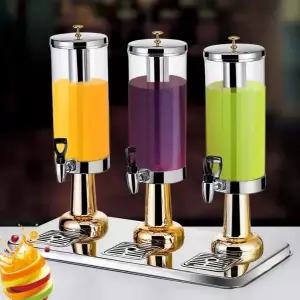 음료 디스펜서 얼음 원통 분리 대용량 워터 스테인리스 뷔페 홈파티 쥬스 저그 물병 식당