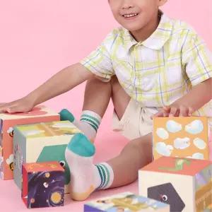 숫자 수세기 키재기 탑쌓기 종이상자블록 아기큐브 돌선물