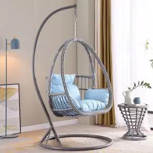 라탄 행잉 체어 바구니 방석 테라스 원형 등나무 의자 흔들의자 실내 요람 그네 카페