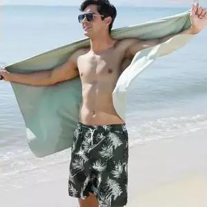 남성 하와이안 바캉스룩 반바지 5부 1P 썸머룩 휴가 비치